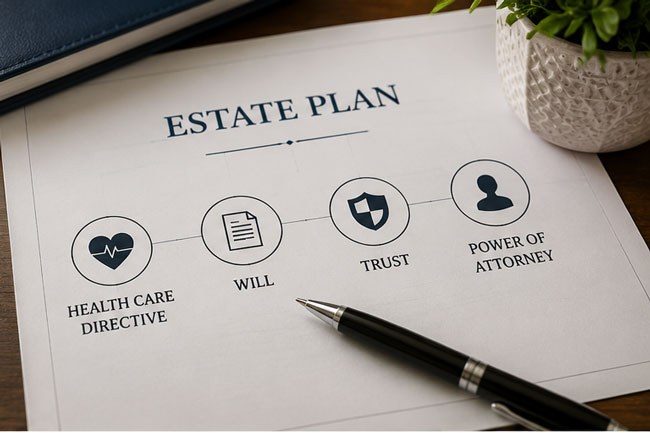 A complete plan: health care directive, will, trust, power of attorney